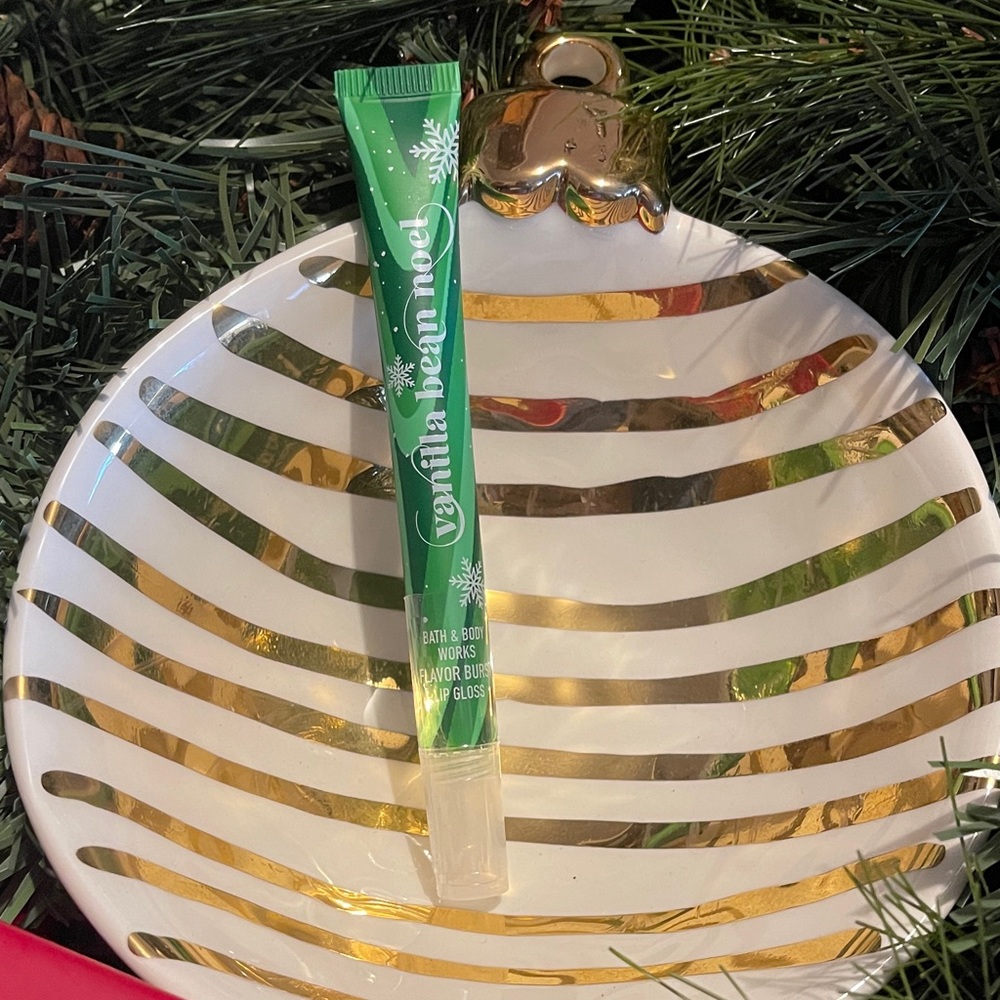 Bath & Body Works Green Vanilla Bean Noel Lip Gloss
